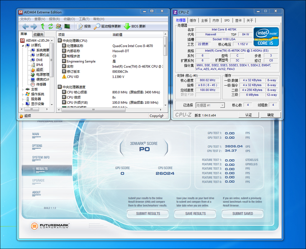 Intel Core-i5-4670K overclock